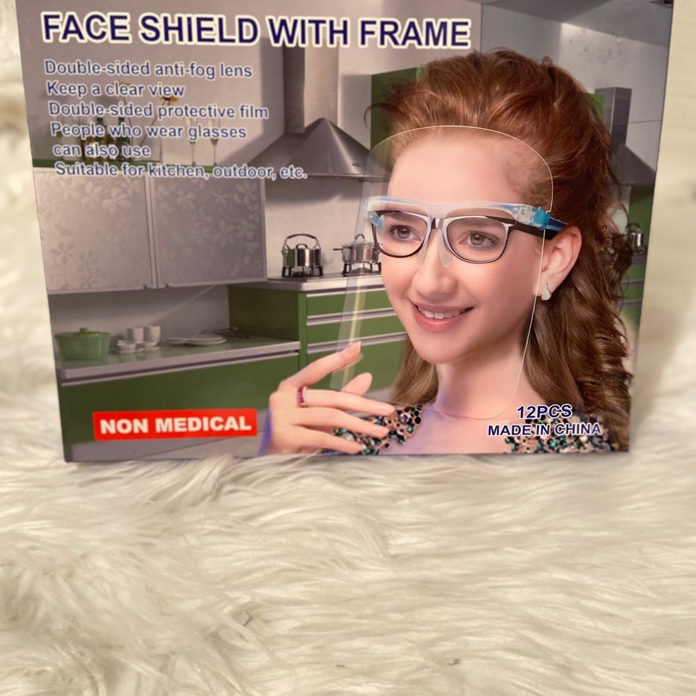 Face shield with frame